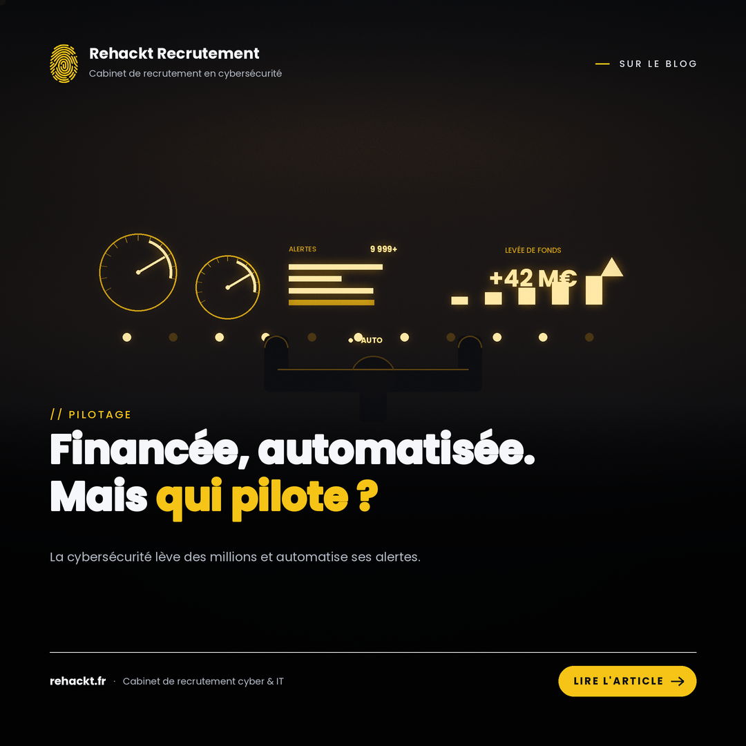 La cybersécurité lève des millions et automatise ses alertes. Qui, chez vous, pilotera tout cela ?